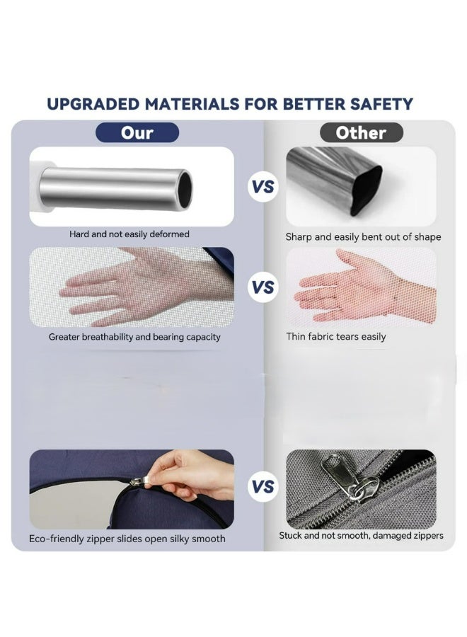 Rectangular Baby Playpen with Soccer Goal & Hoop Bundle - Includes 50 Colorful Pit Balls - Large Safety Play Yard (180x120cm) - Image 5